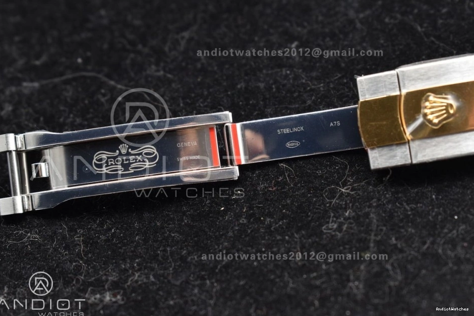 Oyster on YG Textured DateJust 41 Steel Best Sleek 1:1 SS YG Bracelet Clean Dial Edition 904L 126333 608 VR 0513